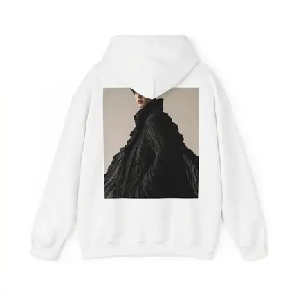 Young Asian Man Dramatic Black Cloak Portrait