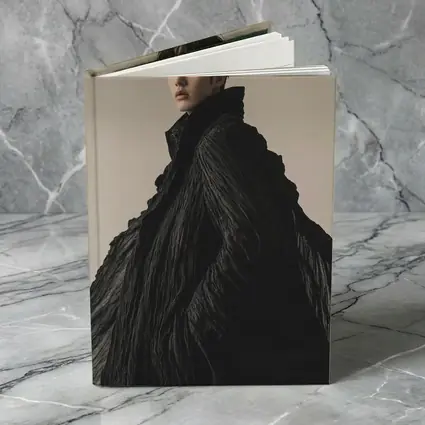 Young Asian Man Dramatic Black Cloak Portrait