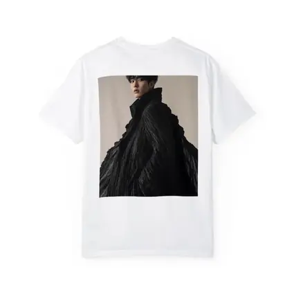 Young Asian Man Dramatic Black Cloak Portrait