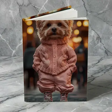 Yorkshire Terrier Pink Sweater City Street