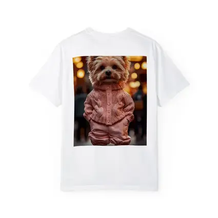 Yorkshire Terrier Pink Sweater City Street