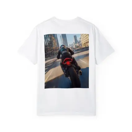 Sport Bike Rider Racing Through City Streets