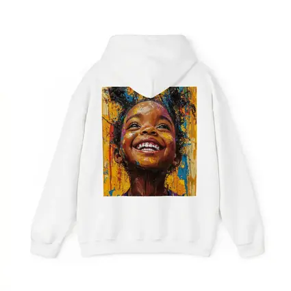 Joyful Girl Laughing Bold Expressionist Painting