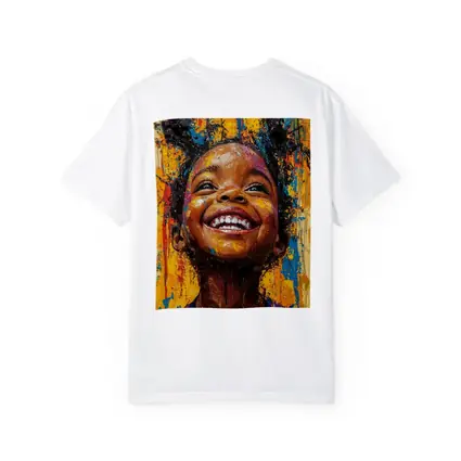 Joyful Girl Laughing Bold Expressionist Painting