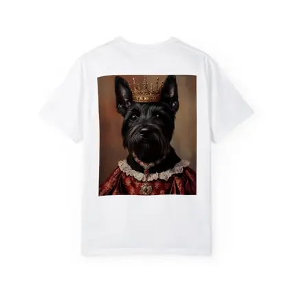 Royal Scottish Terrier Portrait Wearing Crown