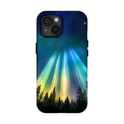 Aurora Borealis Northern Lights Forest Night