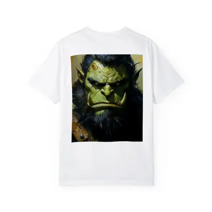 Green Orc Warrior Portrait Fantasy Art