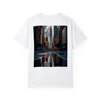 Empire State Building New York Street Reflection