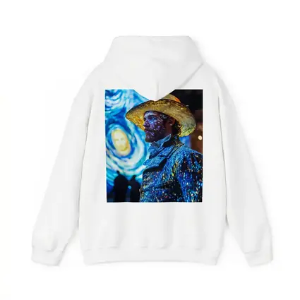 Van Gogh Starry Night Man Portrait Art