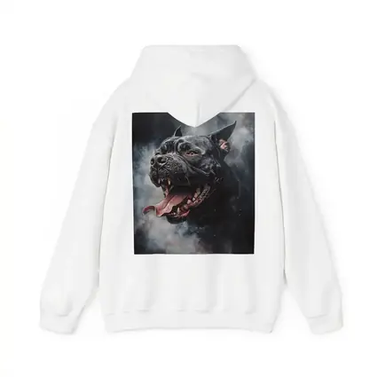 Black Pit Bull Dark Smoke Fantasy Art