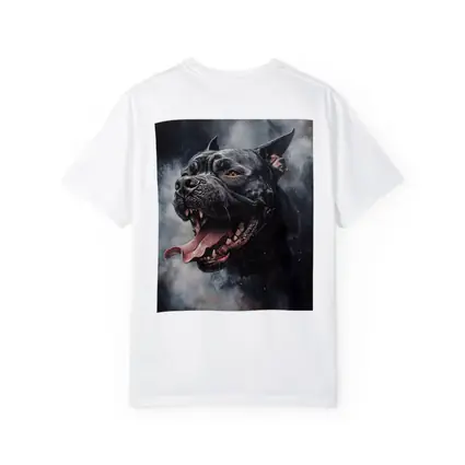 Black Pit Bull Dark Smoke Fantasy Art