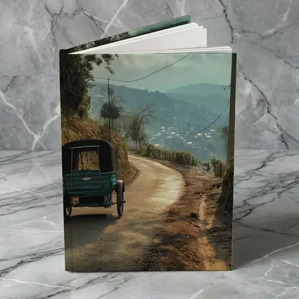 Tuk Tuk On Winding Mountain Road