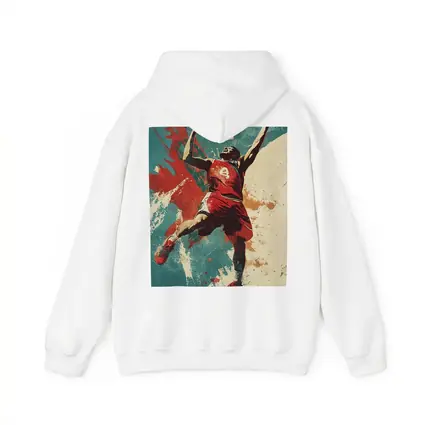 Basketball Player Dunking Retro Grunge Art