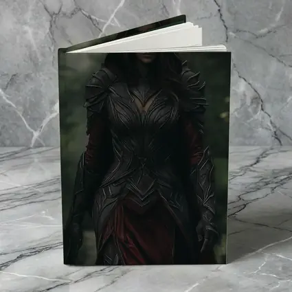 Dark Female Warrior Red Hood Forest Fantasy
