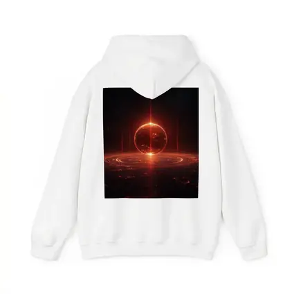 Red Glowing Planet Dark Space Art