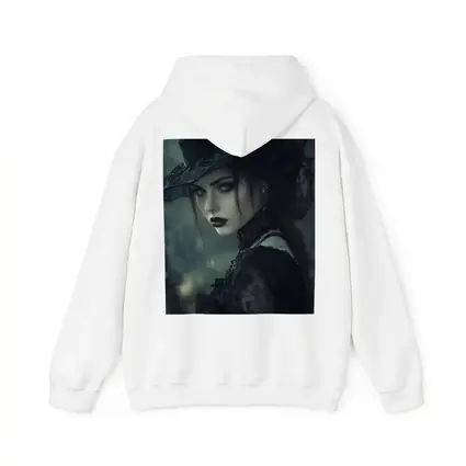 Gothic Woman Dark Hat Moody Forest