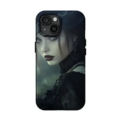 Gothic Woman Dark Hat Moody Forest