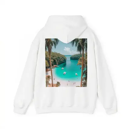 Tropical Beach Turquoise Lagoon Palm Trees
