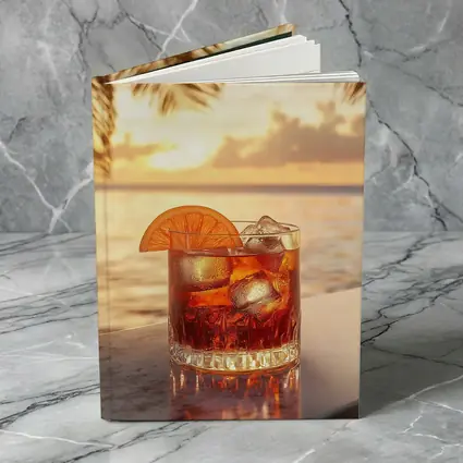 Negroni Cocktail Tropical Beach Sunset Bar