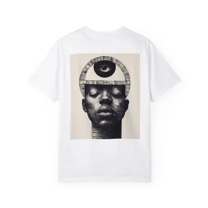 Third Eye Portrait Black White Surreal Art