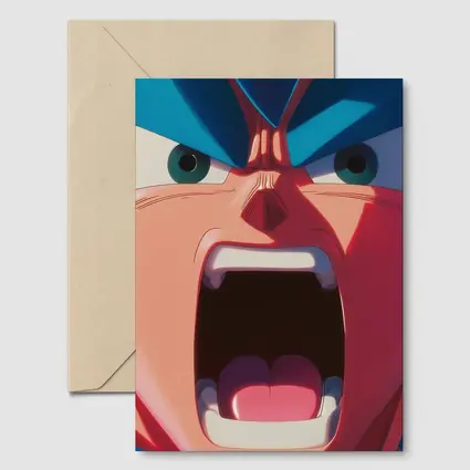 Anime Manga Character Screaming Close Up