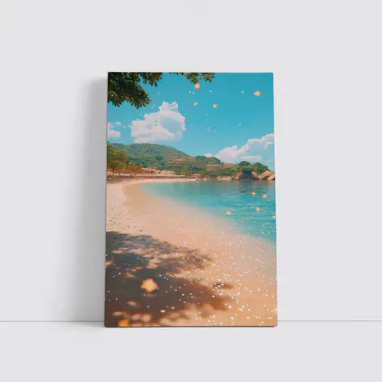 Tropical Beach Cove Clear Blue Water
