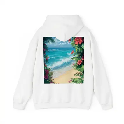 Tropical Beach Hibiscus Flowers Ocean View