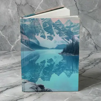 Snowy Mountain Lake Turquoise Reflection Forest
