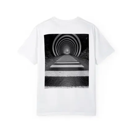 Black and White Striped Tunnel Forest Path