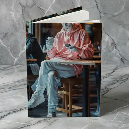 Greek Statue Streetwear Pink Hoodie Cafe