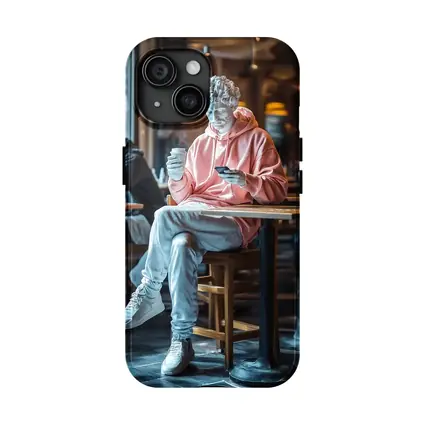 Greek Statue Streetwear Pink Hoodie Cafe