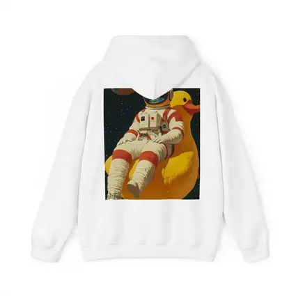 Astronaut Floating On Rubber Duck Space
