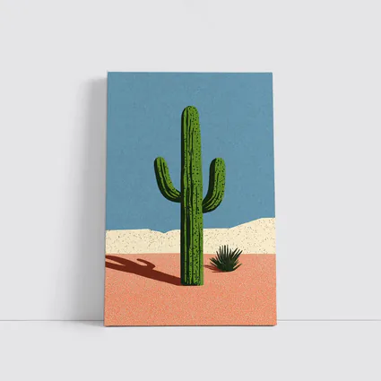 Saguaro Cactus Desert Southwest Illustration Art