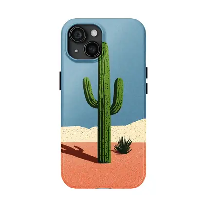 Saguaro Cactus Desert Southwest Illustration Art