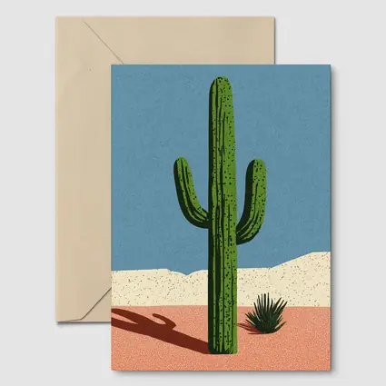 Saguaro Cactus Desert Southwest Illustration Art