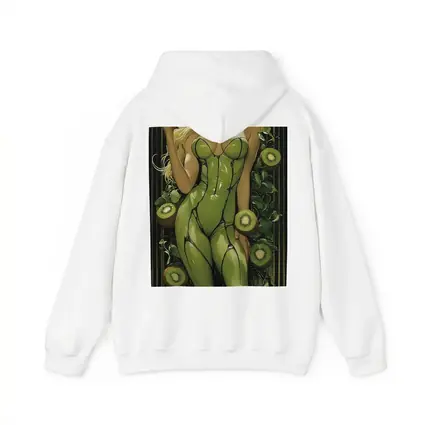 Art Nouveau Blonde Woman Kiwi Green Suit