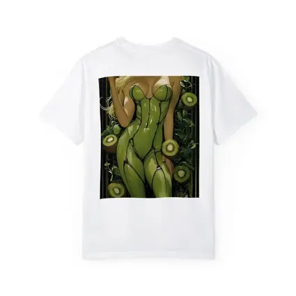 Art Nouveau Blonde Woman Kiwi Green Suit