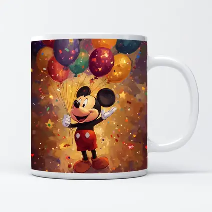 Mickey Mouse Balloons Confetti Celebration Art