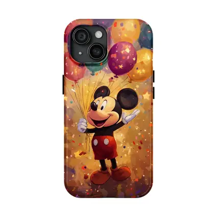 Mickey Mouse Balloons Confetti Celebration Art