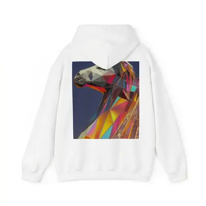 Low Poly Unicorn Rainbow Geometric Art
