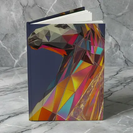 Low Poly Unicorn Rainbow Geometric Art