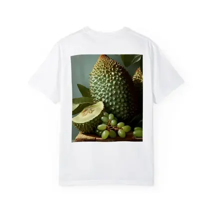 Durian Fruit And Green Grapes Still Life