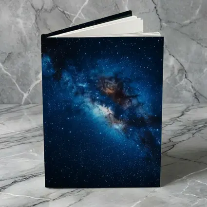 Milky Way Galaxy Deep Blue Starry Night