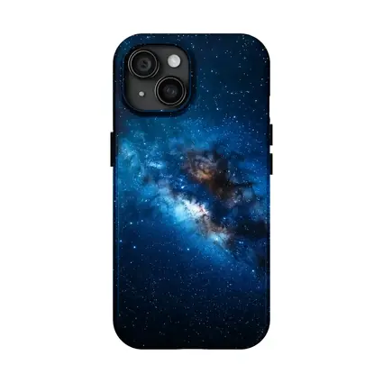 Milky Way Galaxy Deep Blue Starry Night
