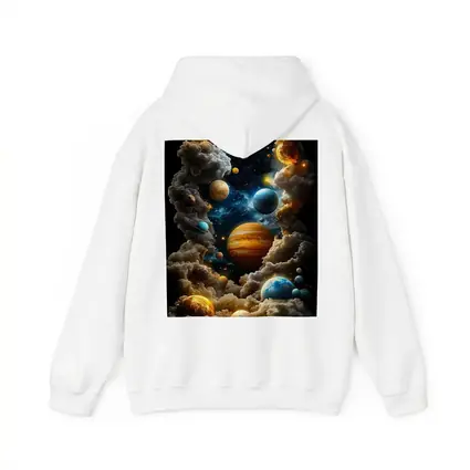 Solar System Planets Swirling Cloud Galaxy