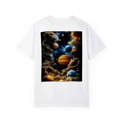 Solar System Planets Swirling Cloud Galaxy
