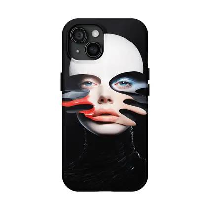 Surreal Female Face Abstract Dark Background