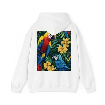 Scarlet Macaw Blue Parrot Tropical Jungle