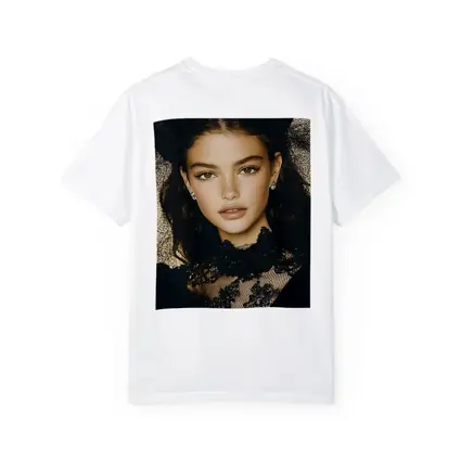 Young Woman Black Lace Fashion Portrait