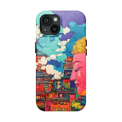 Buddha Head Asian Temple Pop Art